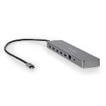 Nedis USB Multi-Port Adapter | USB 3.2 Gen 1 | USB-C- Hane | Micro SD / RJ45 Hona / SD / 2x HDMI- / 2x USB-C- / 3x USB-A Hona | 0.40 m | Rund | Guldplaterad | TPE | Antracit | Låda