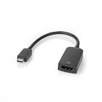 Nedis USB-C- Adapter | USB 3.2 Gen 1 | USB-C- Hane | HDMI- Utgång | 4K@60Hz | 0.20 m | Rund | Nickelplaterad | PVC | Svart | Låda