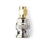 Nedis SMA-adapter, SMA-hane - BNC-hane, guld/silverfärgad, 2 styck