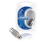 Bandridge Coaxadapter F Koax Hane - F-Hona Silver