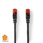 Nedis CAT6 Nätverkskabel | RJ45 hane | RJ45 hane | U/UTP | 30.0 m | Utomhus | Rund | PE | Svart | Label
