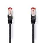 Nedis CAT6 Nätverkskabel | RJ45 hane | RJ45 hane | S/FTP | 0.15 m | Rund | LSZH | Svart | Label