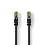 Nedis CAT7 nätverkskabel | S/FTP | RJ45 hane | RJ45 hane | 15.0 m | Snagless | Rund | LSZH | Svart | Label