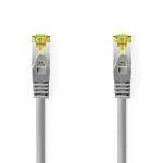 Nedis Cat 8.1 nätverkskabel | S/FTP | RJ45 hane | RJ45 hane | 1.00 m | Rund | LSZH | Grå | Label