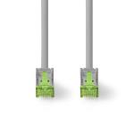 Nedis Cat 8.1 nätverkskabel | S/FTP | RJ45 hane | RJ45 hane | 15.0 m | Rund | LSZH | Grå | Label