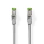 Nedis Cat 8.1 nätverkskabel | S/FTP | RJ45 hane | RJ45 hane | 20.0 m | Rund | LSZH | Grå | Label