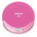 Lenco Bärbar CD-spelare med laddningsfunktion Pink