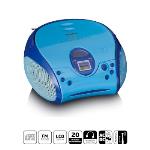 Lenco Boombox med CD-spelare FM-radio och klistermärken Blå