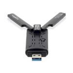 Nedis Nätverks dongle | Wi-Fi | AX5400 | 2.4/5/6 GHz (Triple Band) | USB3.0 | Wi-Fi hastighet total: 5400 Mbps | Windows 10 / Windows 11