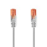 Nedis CAT6 Nätverkskabel | RJ45 hane | RJ45 hane | U/UTP | 3.00 m | Rund | PVC | Grå | Label