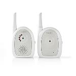 Nedis Ljud Baby Monitor | FHSS (Frequency-Hopping Spread Spectrum) | Räckvidd: 300 m | Batteridriven / Strömadapter | 6x AAA NiMH / HR03 | Grå / Vit