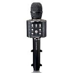 Lenco Bluetooth® Karaoke-mikrofon med högtalare och belysning Svart