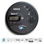 Lenco Bärbar Bluetooth® CD-MP3-spelare med antisladdsystem Svart