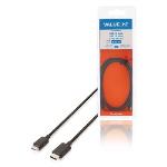 Valueline USB 2.0-Kabel USB-C Hane - USB Micro-B 1.00 m Svart