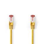 Nedis Cat 6 kabel | RJ45 hane | RJ45 hane | S/FTP | 0.15 m | Rund | LSZH | Gul | Plastpåse