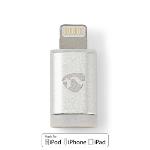 Nedis Lightning Adapter | Apple Lightning, 8-stifts | USB Micro-B Hona | Guldplaterad | Rund | Aluminium