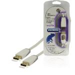 Bandridge Displaykabel DisplayPort hane - DisplayPort hane 1.00 m Vit