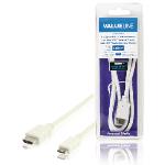 Valueline High Speed HDMI Kabel med Ethernet HDMI Kontakt - HDMI Mini Hane 1.00 m Vit