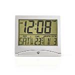 Nedis Digital reseväckarklocka | Datum/temperatur | Silver