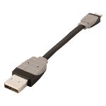 Bandridge Synk och Laddningskabel Apple Lightning - USB A hane 0.10 m Svart