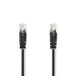 Nedis UTP CAT 5e nätverks kabel 3.00 m svart