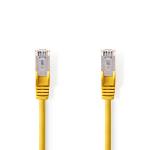 Nedis Cat 5e kabel | SF/UTP | RJ45 hane | RJ45 hane | 15.0 m | Rund | PVC | Gul | Plastpåse