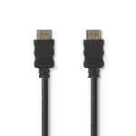 Nedis High Speed --HDMI - kabel med Ethernet | HDMI- Kontakt | HDMI- Kontakt | 4K@30Hz | 18 Gbps | 40.0 m | Rund | PVC | Svart | Tag