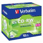 VERBATIM CD-RW 700MB 10-pack Jewel Case