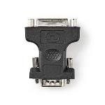 Nedis VGA-adapter | VGA Hane | DVI-I 24+5-Pin Hona | Nickelplaterad | Rak | ABS / Metall | Svart | Plastpåse
