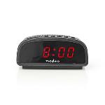 Nedis Digital skrivbords alarmklocka | LED Display | Snooze-funktion | Nej | Svart