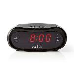 Nedis Digital klockradio | LED Display | AM / FM | Snooze-funktion | Sov timer | Antal alarm: 2 | Svart