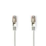 Nedis CAT5e nätverkskabel | SF/UTP | RJ45 hane | RJ45 hane | 7.50 m | Rund | PVC | Vit | Blister