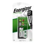 Energizer NiMH Batteriladdare AA / AAA | 1.2 V DC | 2x AA/LR6 | Euro | Säkerhetsfunktioner: Omvänd batteripolaritetsskydd / Säkerhetstimer | Batteritypsenergi: AA | Omvänd polaritetsskydd | Svart