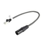Sweex XLR Digital Kabel XLR 3p hane - RJ45-Kontakt 0.30 m Mörkgrå