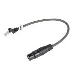 Sweex XLR Digital Kabel XLR 3-Pin Hona - RJ45-Kontakt 0.30 m Mörkgrå