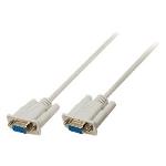 Valueline Seriell Kabel D-SUB 9-Pin Hona - D-SUB 9-Pin Hona 3.00 m Elfenben