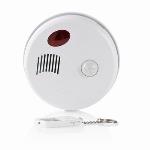 Nedis Rörelsedetektor Larm | Batteridriven | 1x CR2032 / 3x AA | 85 dB | Detektorområde: 4 m | Aktivering / inaktivering av: Fjärrkontroll | Fjärrkontroll | Antal varor i paketet: 2 st. | Vit