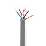 Nedis DMX kabel | 110 Ohm | 10 x 0.10 mm | 100.0 m | Rund | PVC | Mörkgrå | Rulle