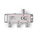 Nedis CATV F-splitter | Max. dämpning 6.8 dB | 5 - 1000 MHz | 3 utgångar
