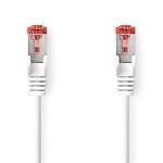 Nedis CAT6 Nätverkskabel | RJ45 hane | RJ45 hane | S/FTP | 3.00 m | Rund | LSZH / PVC | Vit | Blister