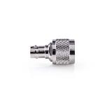 Nedis Satellite & Antenn Adapter | N Hane | BNC Hona | Nickelplaterad | 50 Ohm | Rak | Metall | Silver | 10 st. | Kuvert