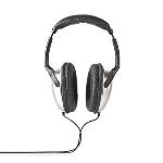 Nedis Over-Ear Wired hörlurar | Kabellängd: 2.70 m | Volymkontroll | Silver / Svart