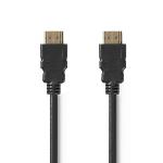 Nedis Ultra High Speed --HDMI - kabel | HDMI- Kontakt | HDMI- Kontakt | 8K@60Hz | 48 Gbps | 2.00 m | Rund | 6.5 mm | Svart | Låda