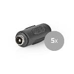 Nedis CCTV-säkerhetskontakt | 5x | DC-könbytare | 5.5 x 2.1 mm