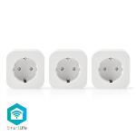 Nedis Smart Wi-Fi-kontakt | Schuko typ F | 10 A | 3-pack