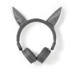 Nedis On-Ear Trådbundna Hörlurar | 3.5 mm | Kabellängd: 1.20 m | 85 dB | Grå
