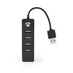 Nedis USB-hubb | USB A-Hane | 4x USB A Female | 4-Port port(s) | USB 2.0 | USB ström