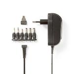Nedis Universal nätadapter | 18 W | 3 - 12 V DC | 1.80 m | 1.5 A A | 6 plug(s) | Svart