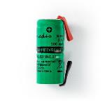 Nedis Laddningsbara Ni-MH batteripaket | 2.40 V | NiMH | NiMH Batteripaket | Uppladdningsbara | 300 mAh | Förladdad | Antal batterier: 1 st. | Plastpåse | N/A | Lödflikar | Grön