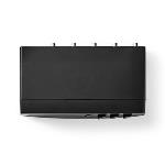 Nedis Analog Audio switch | 4-Port port(s) | Anslutningsingång: 4x (2x RCA Hona) | Anslutningsutgång: 1x (2x RCA Hona) / 1x 3.5 mm | Instruktionsbok | ABS | Svart